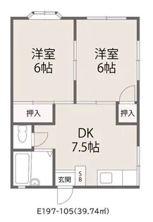 ドルフ矢作【1階】の間取り