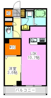 ウィングガーデンA棟【2階】の間取り