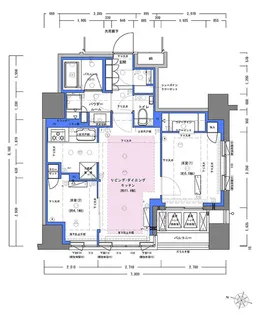 ディームス大手町ノース【10階】の間取り