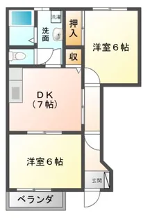 エクセシオール【1階】の間取り