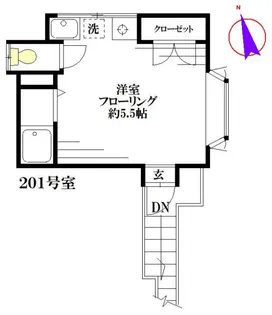 アズマハイツ【2階】の間取り