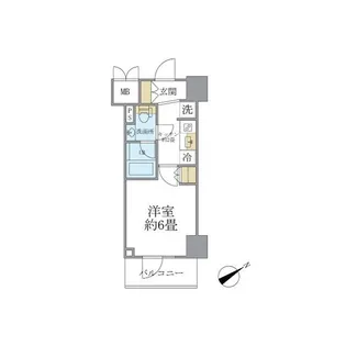 レスピール川崎【10階】の間取り