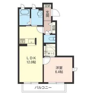 シャーメゾン リッツ【1階】の間取り