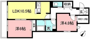 ルミエール登戸【2階】の間取り