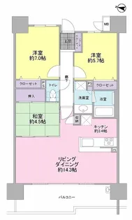 サーパス藤枝青木中央公園【4階】の間取り