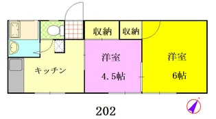 グリーンピア森栄【2階】の間取り