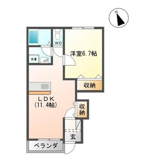 ウッドノート【1階】の間取り