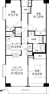 T’s garden横浜岸根公園【4階】の間取り