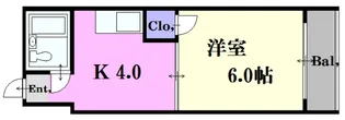 アミティ白島【4階】の間取り
