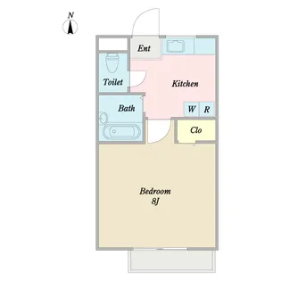 楼蘭壱番館【2階】の間取り