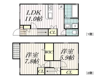 ル・シエル B棟の間取り