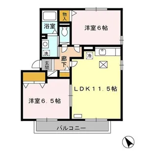 ファースト・エアフォルク IIIIII【1階】の間取り