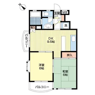 アイダパレス行田【3階】の間取り