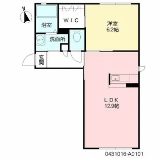 シャンブル・イーストパーク2【1階】の間取り