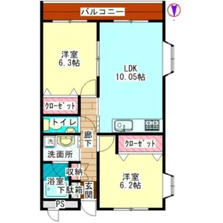 古径ガーデン【2階】の間取り