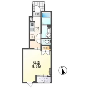 仮)日立市金沢町2丁目新築アパート【1階】の間取り