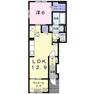 イーストビレッジ【1階】の間取り