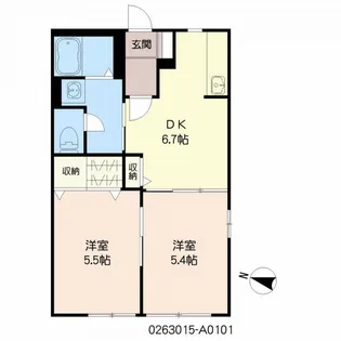 オレンジハイムM【1階】の間取り