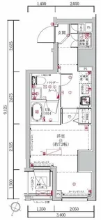 LUMEED勝どき【6階】の間取り