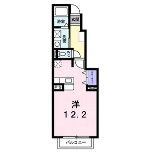 テル・ソレイユII【1階】の間取り