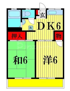 ハイツサバービア【1階】の間取り