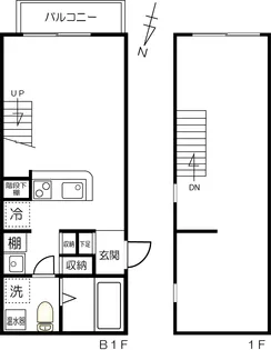 ハーヴェストVII【1階】の間取り