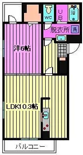 スプリングアイ【3階】の間取り