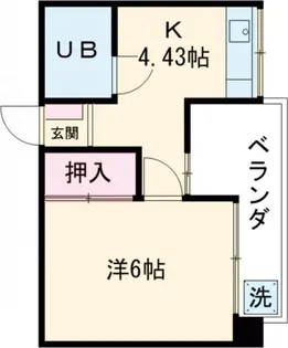 ライブイン野中【4階】の間取り