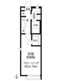 バンブーコート【1階】の間取り