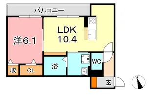 ブルーミア【1階】の間取り