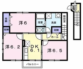 サンクレスト【2階】の間取り
