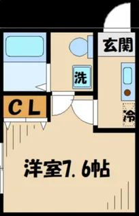 コモド淵野辺【1階】の間取り