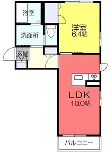 シャーメゾンヴューコーストD【2階】の間取り