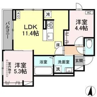 Primavera吉成台【1階】の間取り