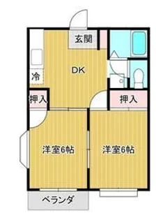 エルディム大石【2階】の間取り