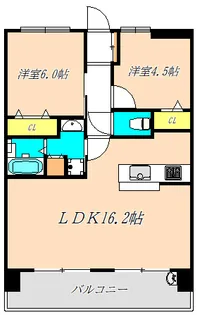 プレサンスロジェ森ノ宮【4階】の間取り