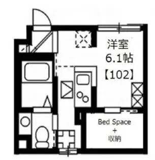 FLAT-K【1階】の間取り