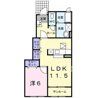 グランツ【1階】の間取り