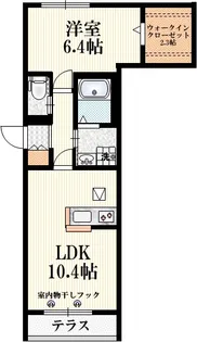 リブフラットKH【1階】の間取り