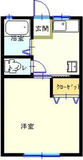 第二セイホウアパート【1階】の間取り