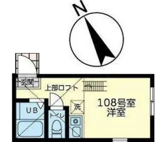ユナイト石川町ペルファボーレ【1階】の間取り
