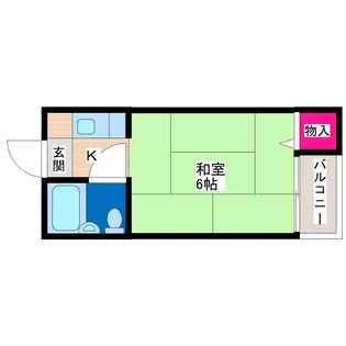 ワンプレイス平野南【2階】の間取り