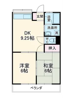 駒崎ハイツ【2階】の間取り