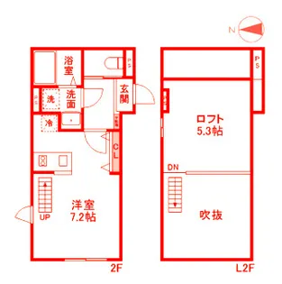 レーヴメゾン横須賀【2階】の間取り