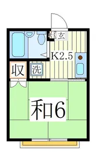 パームハイツ南柏【1階】の間取り