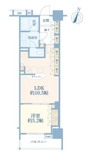 グローリオ新中野ブランデコ【10階】の間取り