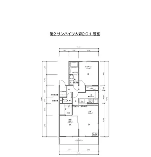 第2サンハイツ大森【2階】の間取り
