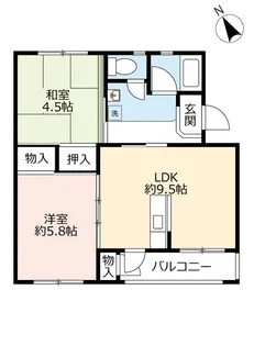 UR平城第二【5階】の間取り