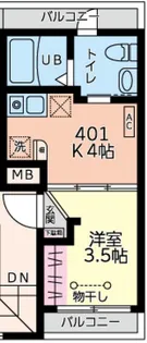 REAL門仲【4階】の間取り