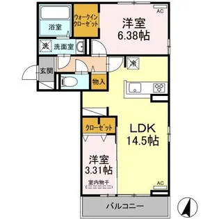 ブリシア【2階】の間取り